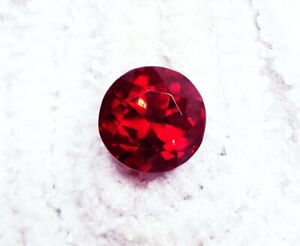 Rhodolite Red Garnet Round Shape 7.20 Ct Certified Loose Gemstone With Free Gift