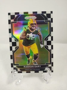 2021 Panini Prizm Rashan Gary Black & White Checker Board Green Bay Packers SP - Picture 1 of 2