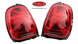 2x GENUINE OEM MINI F55 F56 F57 (LCI) UNION JACK REAR TAIL LIGHT LED LAMP PAIR - Picture 1 of 9