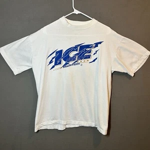 VTG '93 Budweiser ICE Beer T Shirt Adult XL White Town Champ - Picture 1 of 17