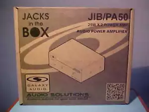 Galaxy Audio JIB PA50 Jacks in the Box Stereo Compatto 25W RMS Amplificatore di potenza - Foto 1 di 2