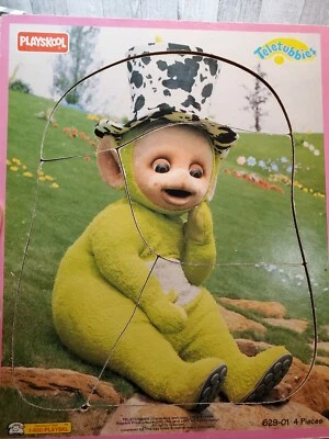 De colección Playskool Teletubbies Verde Dipsy Marco Madera Bandeja 4 piezas Puzzle 1996  Foto 1 de 4