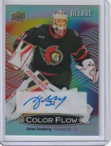 2024-25 Cubierta superior Allure Color Flow Auto CFA-AF SENATORS - ANTON FORSBERG - Imagen 1 de 2