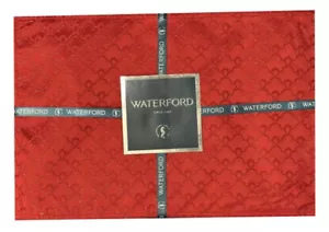 Waterford Set of 4 Placemats Ember Red Gold 13"x19" Christmas Holiday Valentines - Picture 1 of 16