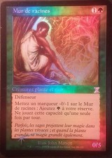 Wall of roots premium/foil vf-french wall of roots-time spiral magic mtg