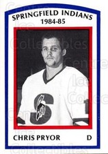 1984-85 Springfield Indians #16 Chris Pryor