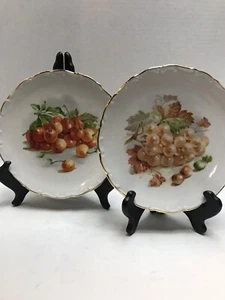 Vintage Schumann Bavaria Golden Crown E&R Obst - Salat Dessert Teller 2er Set  - Bild 1 von 9