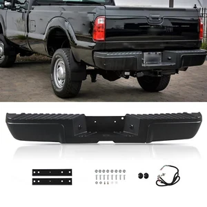 Step Bumper For 2008-2016 Ford F-250 F-350 F-450 without Rear Sensor Holes Black - Picture 1 of 16