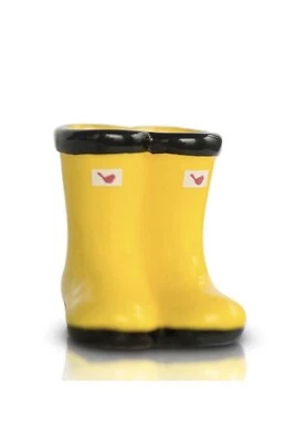 A292 ~ Нора Флеминг мини ~ St Jude ~ «Jumpin' лужи» ~ желтый ботинки ~ новый - Изображение 1 из 4