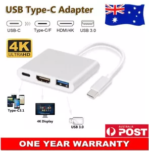 TYPE-C to HDMI VGA USB3.0 Charger HUB Adapter For Lenovo Yoga s940 s740 14" 15‘ - Picture 1 of 14