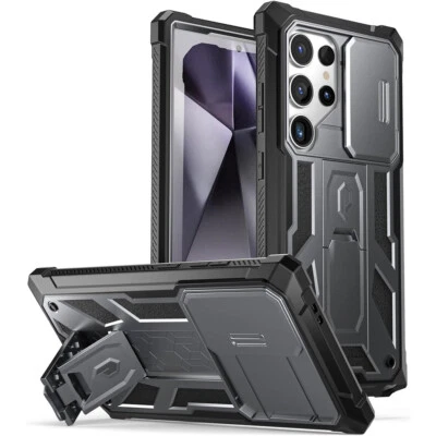 For Samsung Galaxy S24 Ultra Case Poetic Built-in Screen Kickstand Gun Metal - Image 1 of 4