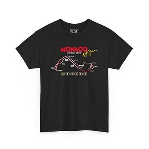 Ayrton Senna Tribute T-Shirt Monaco GP Race Track Tee Formula Racing Fans Gift - Picture 1 of 61