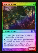 Flinthoof Boar FOIL Magic 2013 / M13 HEAVILY PLD Green Uncommon CARD ABUGames