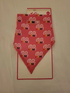 justice m/l pet bandana pink mit regenbogenbuchstaben brandneu mit etikett! - Bild 1 von 4
