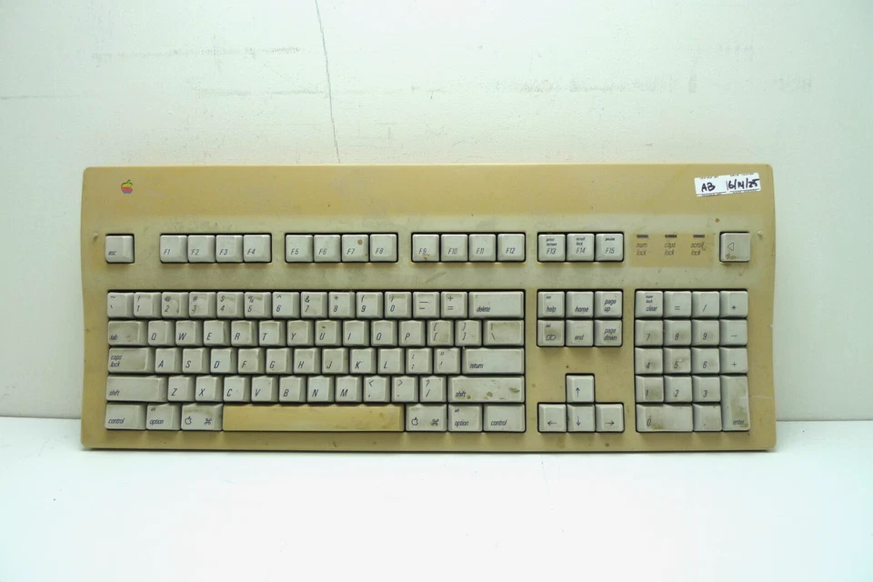 Vintage Apple Extended Keyboard II w/ 2 ADB Ports | M3501 | NO CABLE | READ - Image 1 of 4