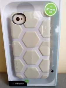 Case Belkin TPU Case IPHONE 4 4S White Pattern Embossed New - Picture 1 of 3