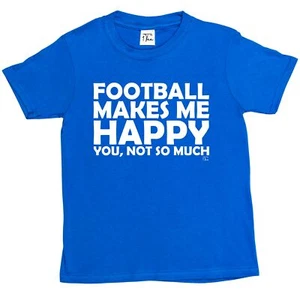 1 Tee Kinder Jungen Fußball macht mich glücklich, dass du nicht so viel Witz T-Shirt - Bild 1 von 30