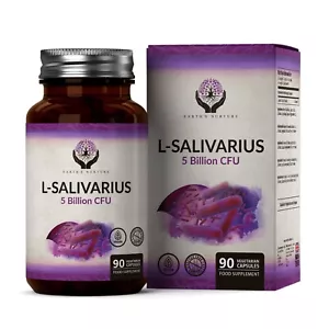 Lactobacillus Salivarius Probiotic | 90 Vegan Capsules | 5 Billion CFU - Picture 1 of 18