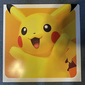Pokémon Pikachu Store Display Panel Marketing Artwork 24” x 24” Square RARE - Picture 1 of 4