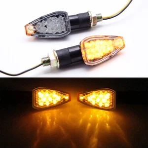 Mini luz indicadora LED de señal de giro fluida para motocicleta de 2 piezas para Harley Sportster - Imagen 1 de 12