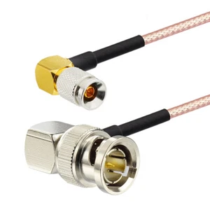 1.0/2.3 Din to BNC Male Right Angle RG179 Cable 30cm for 3G HD SDI Vedio Camera - Picture 1 of 4