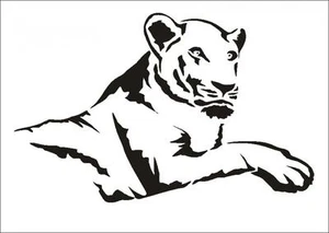 Wandschablone Maler T-shirt Schablone W-462 Löwe ~ UMR Design