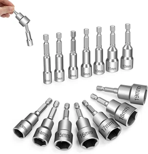 Bussole per Avvitatore 14 Pezzi 6-19Mm Hexagon Nut Driver Drill Bit Magnetico Ch - Foto 1 di 12