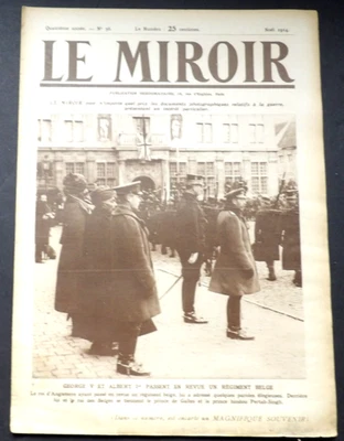 Le Miroir Journal- (Christmas Issue) 20 December 1914, No. 56 French Magazine. - Image 1 of 4