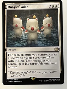 Moogles' Valor Final Fantasy Non-Foil Regular MTG NM - Picture 1 of 2