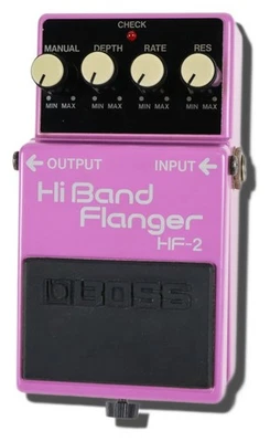 Pedal BOSS HF-2 Hi Band Flanger Hecho en Japón 4661 Probado y Funciona Foto 1 de 4