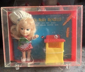 Vtg Busy Bendees Mattel Liddle Kiddles SIZZLY FRIDDLE Copy Klone Chef BBQ Doll - Picture 1 of 6