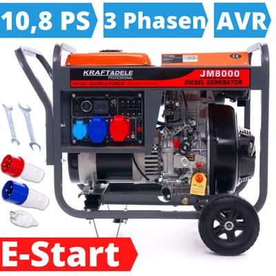 Stromerzeuger Diesel Notstromaggregat 400V Stromaggregat Generator 11 PS - Bild 1 von 4