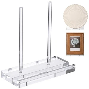 Tabletop Acrylic Display Stand Clear Easel Acrylic Book Display Holder Artwor... - Picture 1 of 6