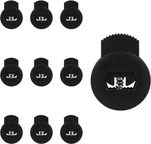 10 Piezas Guante de Béisbol Cerraduras de Encaje, Negro Encaje Cerraduras Guantes con Resortes Sin Nudo Re - Imagen 1 de 12