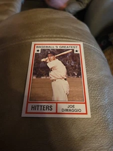 1982 TCMA Baseball's Greatest Hitters Wht Back Joe DiMaggio #1982-3 HOF - Picture 1 of 2