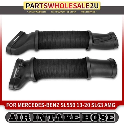 Manguera de admisión de aire para motor conductor y pasajero 2 piezas para Mercedes-Benz SL63 AMG SL550 Foto 1 de 4