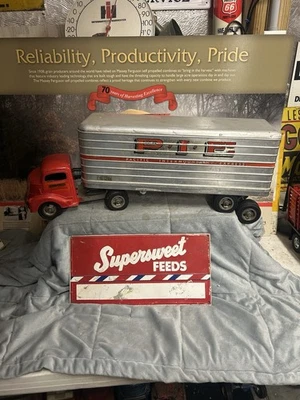 Smith Miller PIE Pacific Intermountain Express GMC cabina sobre semi Foto 1 de 4