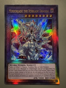 YUGIOH MIRRORJADE THE ICEBLADE DRAGON ASIA ENGLISH TFTV-AE078 ULTIMATE RARE - Picture 1 of 3
