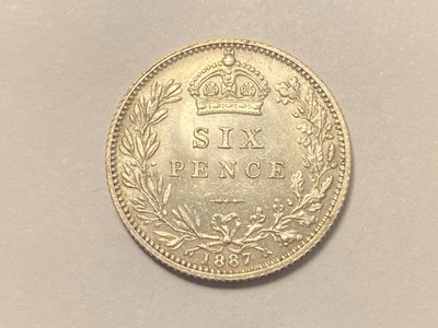 1887 GREAT BRITAIN 6 Pence Jubilee - Image 1 of 4