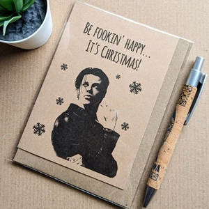 Funny Yungblud Christmas card - Alternative Rock band Xmas card - Picture 1 of 4