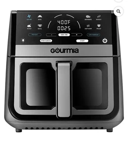 Gourmia 8 Qt Digital Window Air Fryer with 8 One-Touch Cooking Functions, Gray - Picture 1 of 5