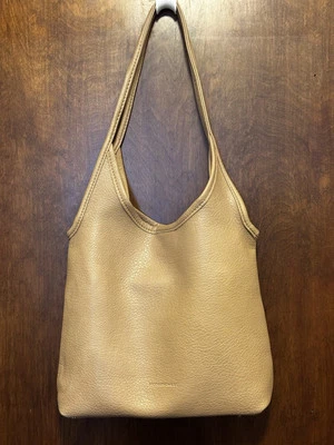 Bolso sin asas extraíble Montana West Hobo holgado bronceado vegano de cuero granulado Foto 1 de 4