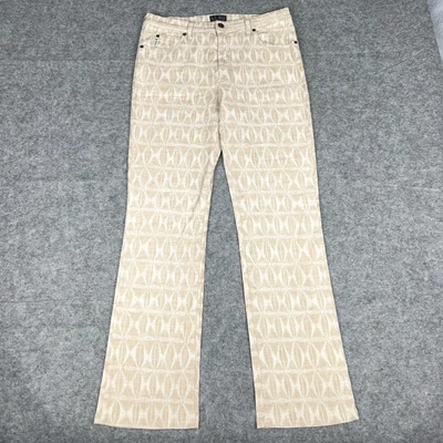 Armani Jeans Womens 30 Tan Linen Blend Bootcut Comfort Fit Made in Italy Pants - Image 1 of 4