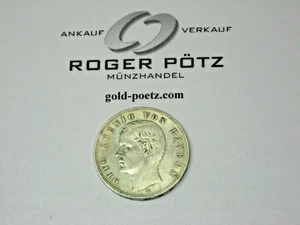 Roger Pötz: 5 Mark Bayern 1901 D Silber Otto Jäger 46 - Bild 1 von 3