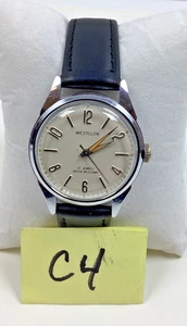 Orologio Meccanico Vintage Westclox 17 Jewel Stile Militare A-201 Nuovo++ Funzionante - Foto 1 di 11