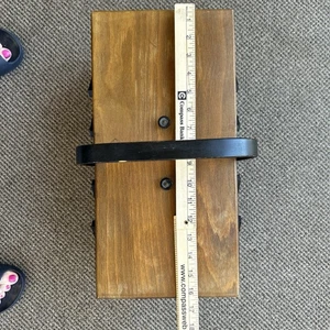 Vintage MCM Holz Nähkästchen Akkordeon Stil 3 Etagen Schwalbenschwanz ohne Beine - Bild 1 von 17