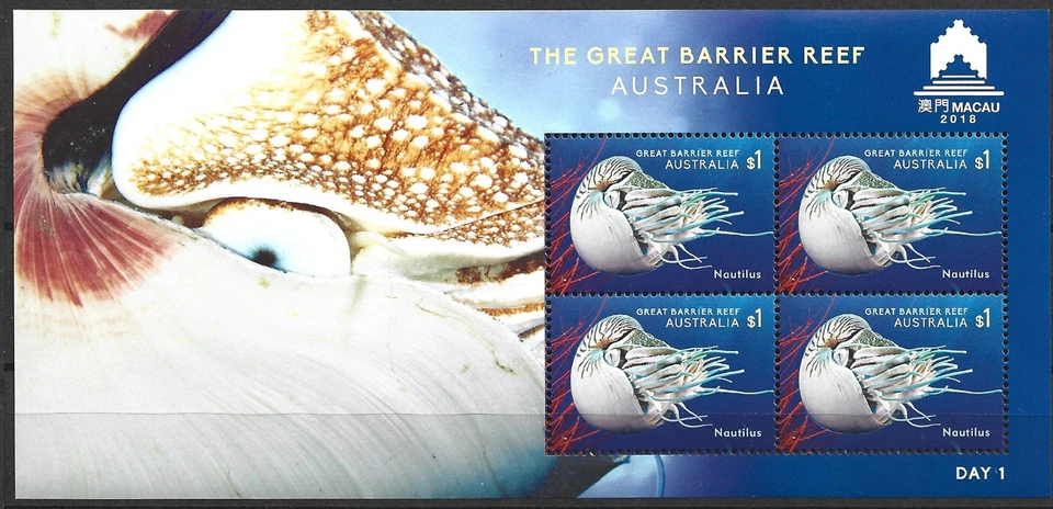 Australia - Gran Barrera de Coral Bloque 494 MNH 2018 Mi. 4831 II Foto 1 de 1