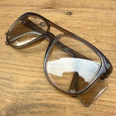 WGM Galaxy Vintage Safety Glasses W/ Side Shields Glass Lenses VTG 70s - Image 1 of 4