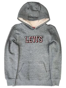 Levi's Boys Gray Pullover Hoodie Hooded Sweatshirt With Front Pocket - Picture 1 of 2