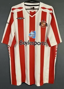 UMBRO MEN'S FC SUNDERLAND 2007/2008 SOCCER FOOTBALL SHIRT JERSEY MAILLOT SIZE XL - Picture 1 of 12